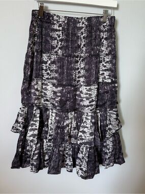 Isabel Marant pour H&M Black and White Tiered A-Line Skirt